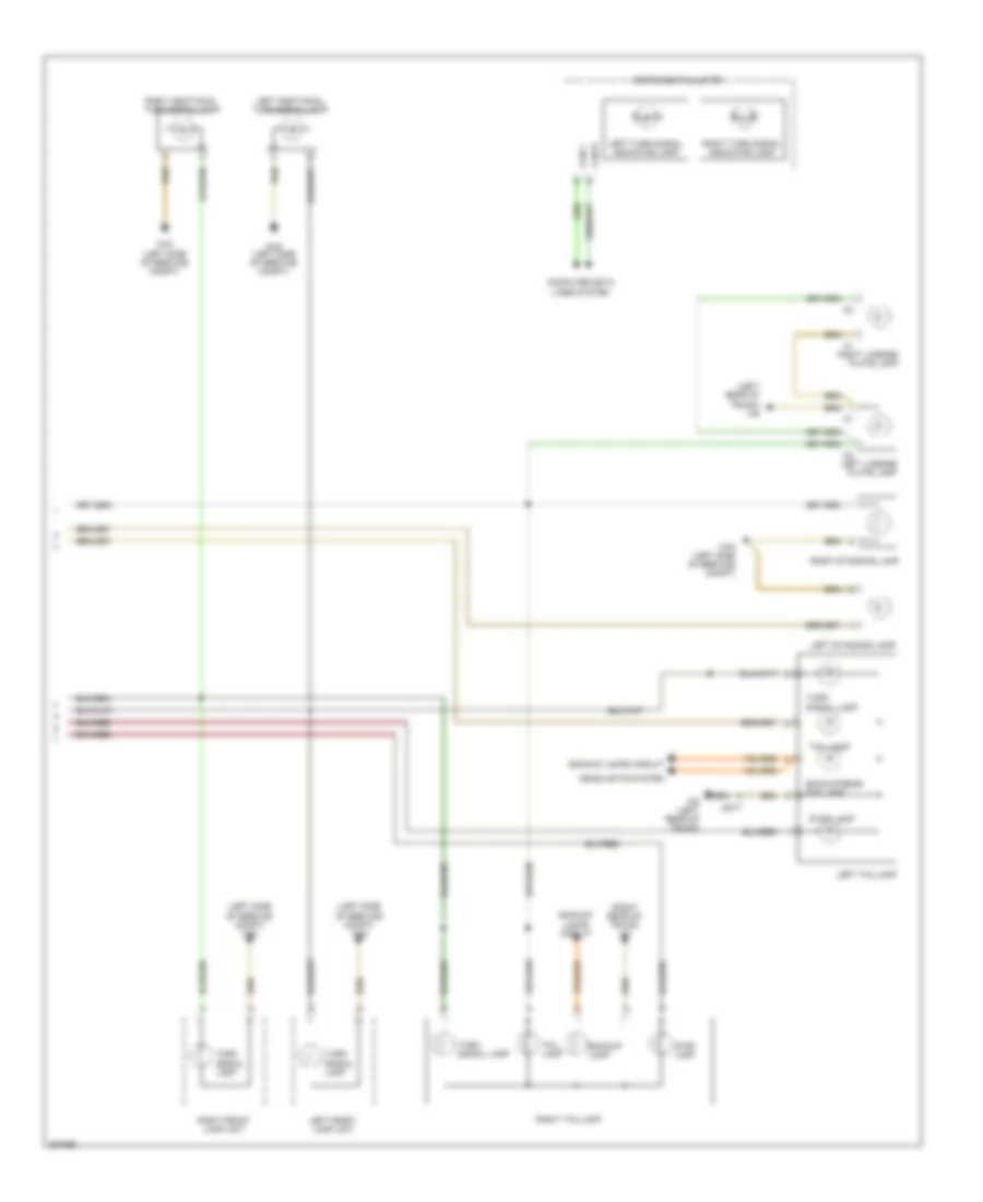 Exterior Lamps Wiring Diagram 2 of 2 for Smart Fortwo Electric Drive 2012