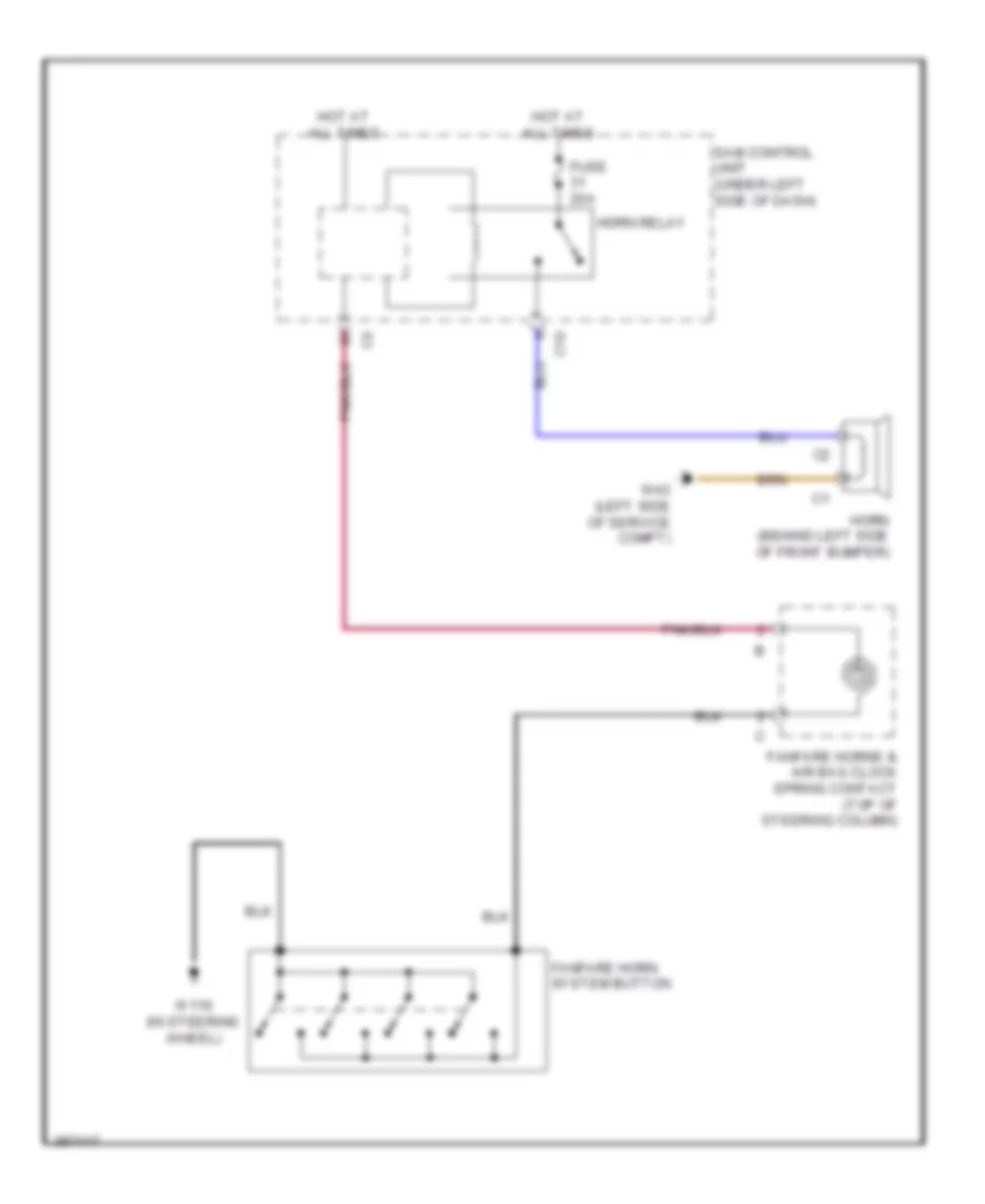 Horn Wiring Diagram for Smart Fortwo Electric Drive 2012