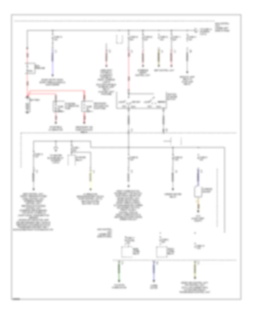 Power Distribution Wiring Diagram 1 of 2 for Smart Fortwo Electric Drive 2012