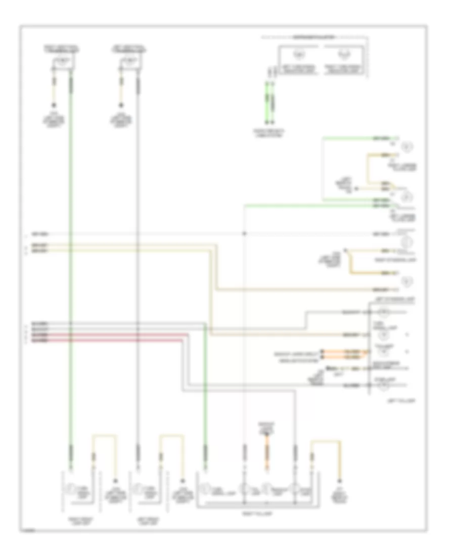 Exterior Lamps Wiring Diagram (2 of 2) for Smart Fortwo Electric Drive 2013
