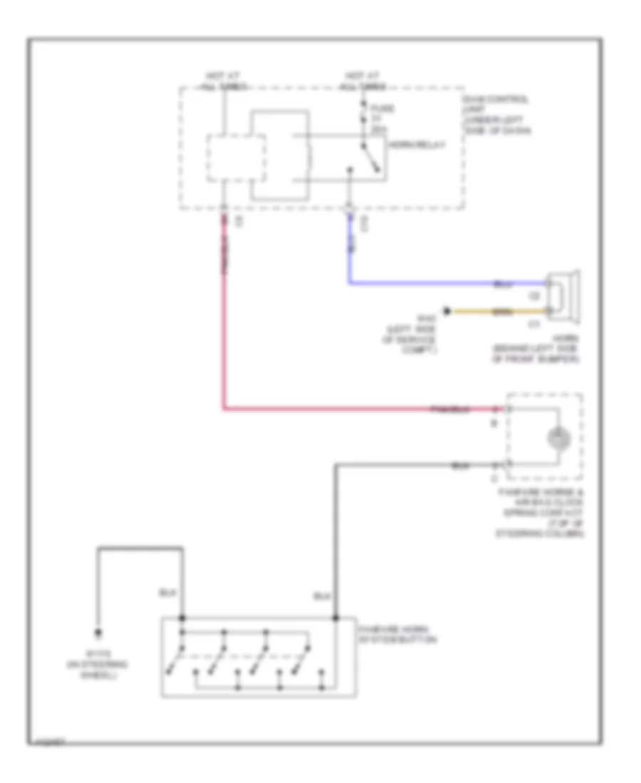 Horn Wiring Diagram for Smart Fortwo Electric Drive 2013