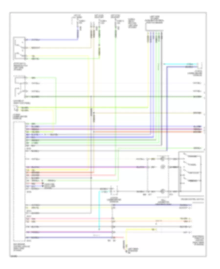 Электросхема системы круизконтроля (1 из 2) для Subaru Tribeca Limited 2012