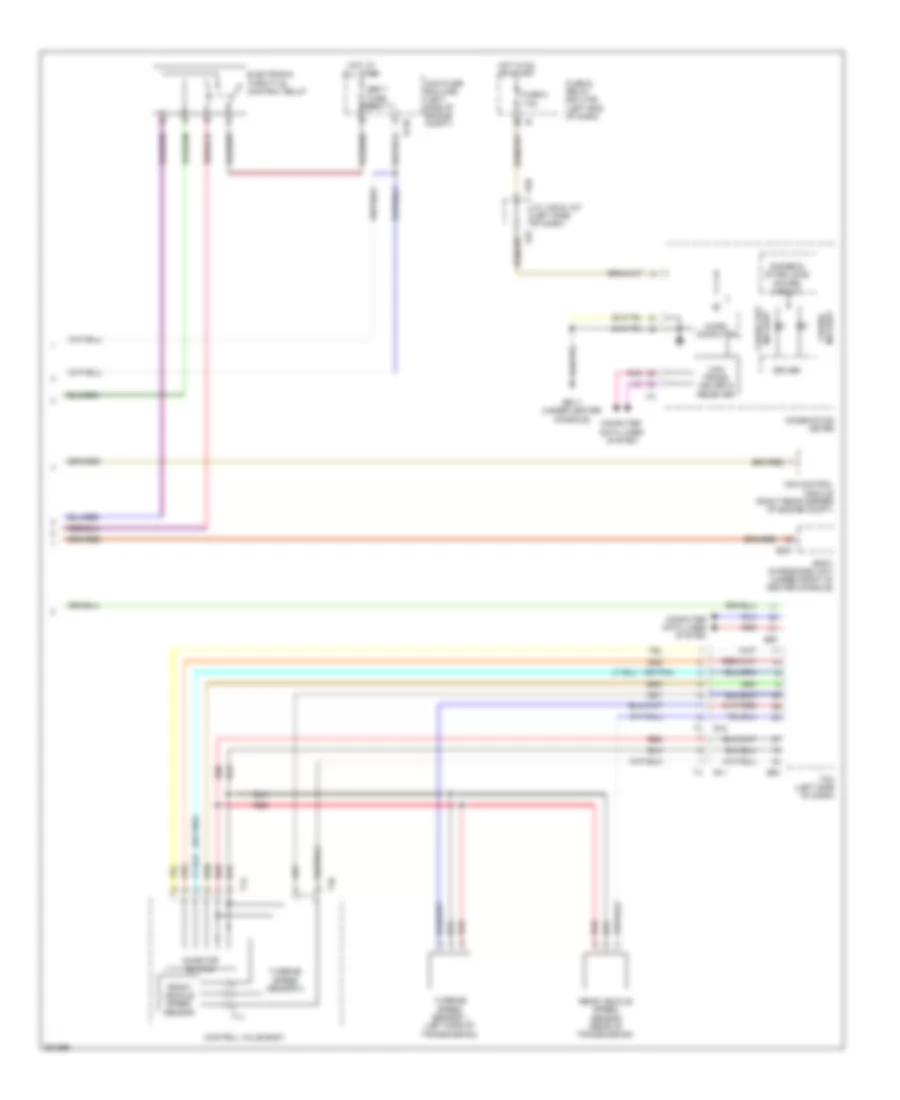 Электросхема системы круизконтроля (2 из 2) для Subaru Tribeca Limited 2012