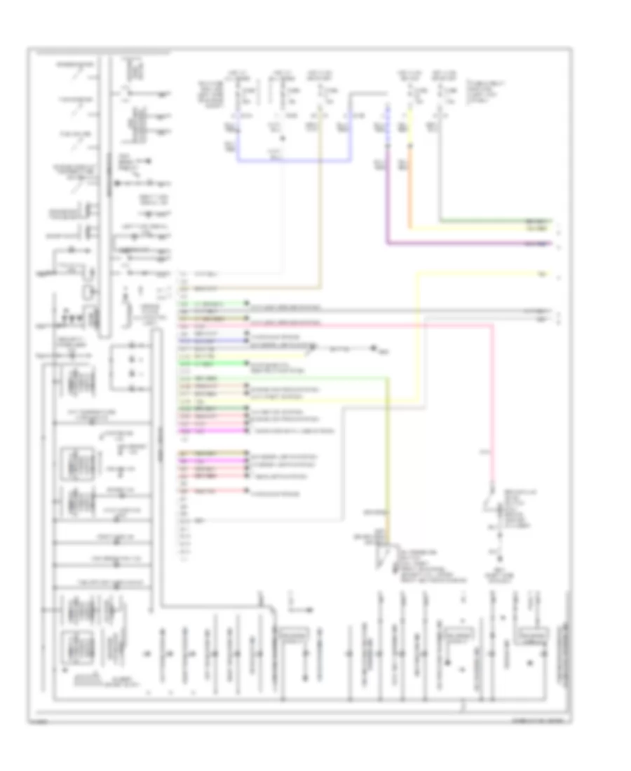 Электросхема панели приборов, без Мультиметр (1 из 2) для Subaru Outback i 2009