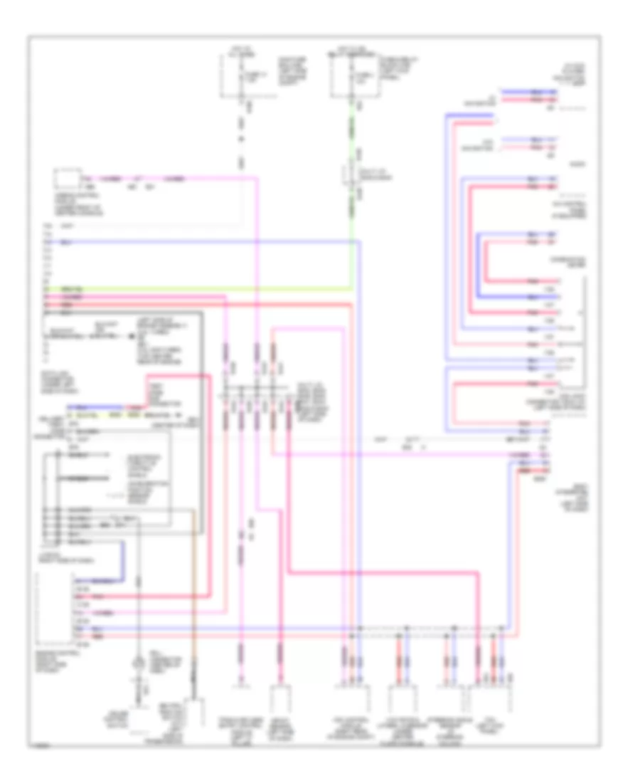 Электросхема линии передачи данных CAN для Subaru Forester X 2013