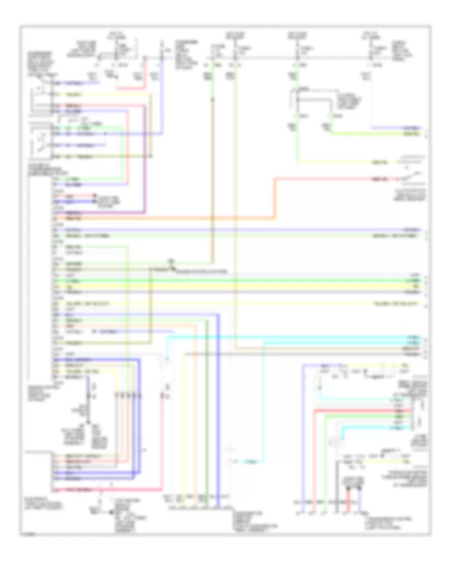 Электросхема системы круизконтроля (1 из 2) для Subaru Forester X 2013