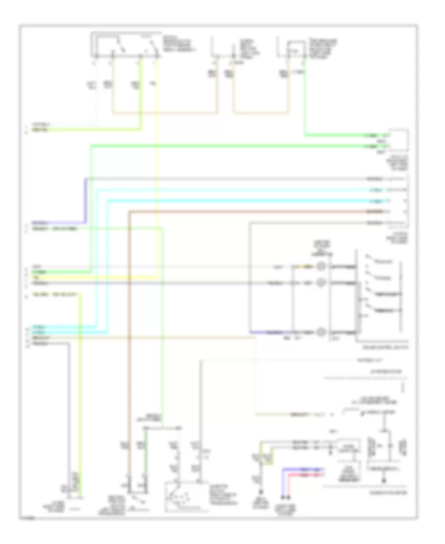 Электросхема системы круизконтроля (2 из 2) для Subaru Forester X 2013