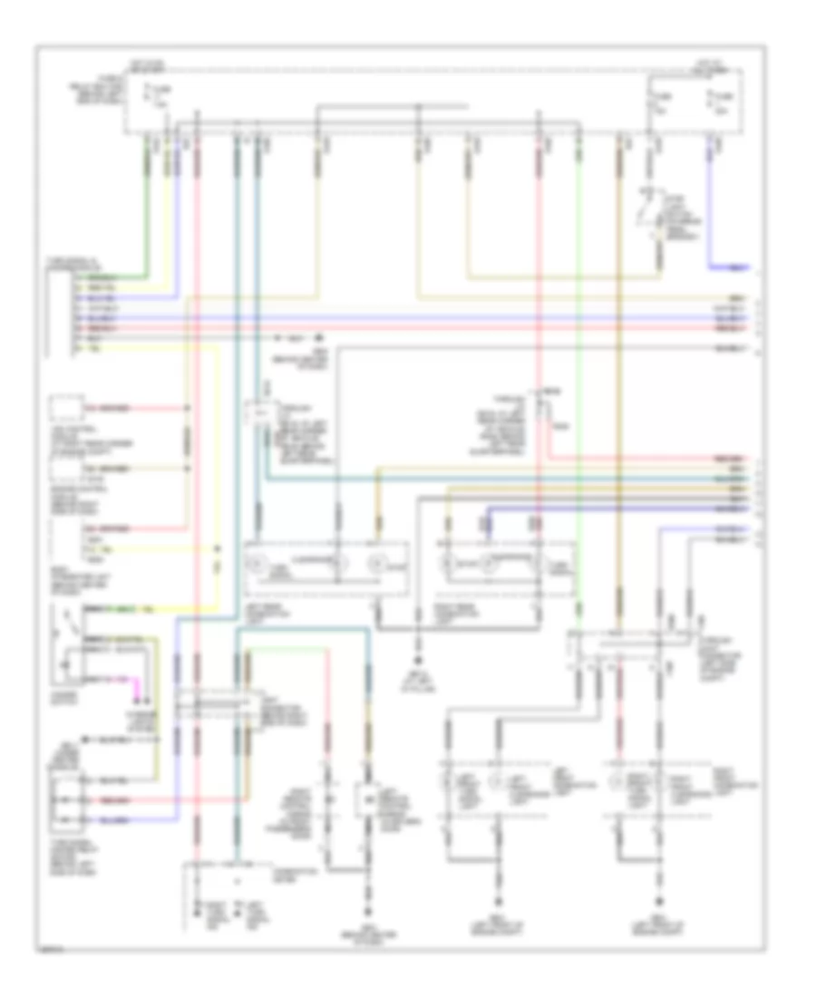 Электросхема внешнего освещения (1 из 2) для Subaru B9 Tribeca 2007