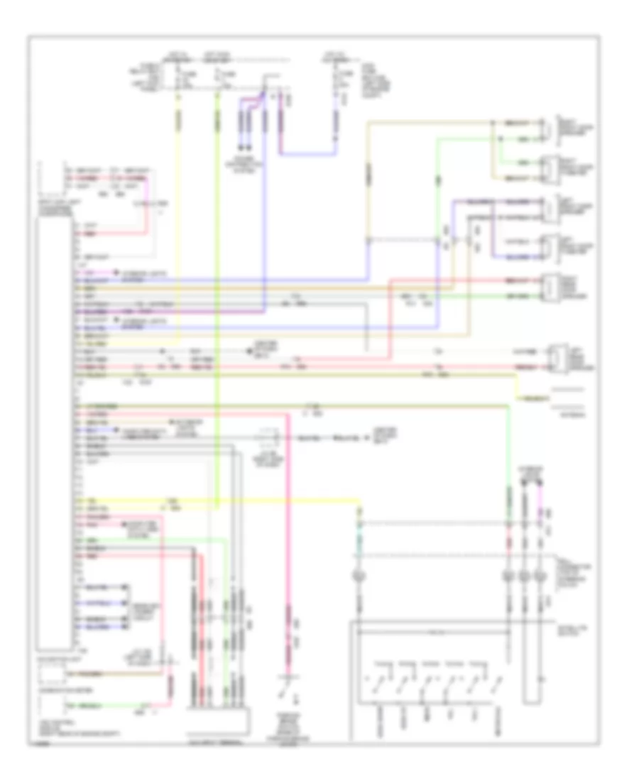Электросхема навигации GPS, DVD-плеер для Subaru Forester XT Premium 2013
