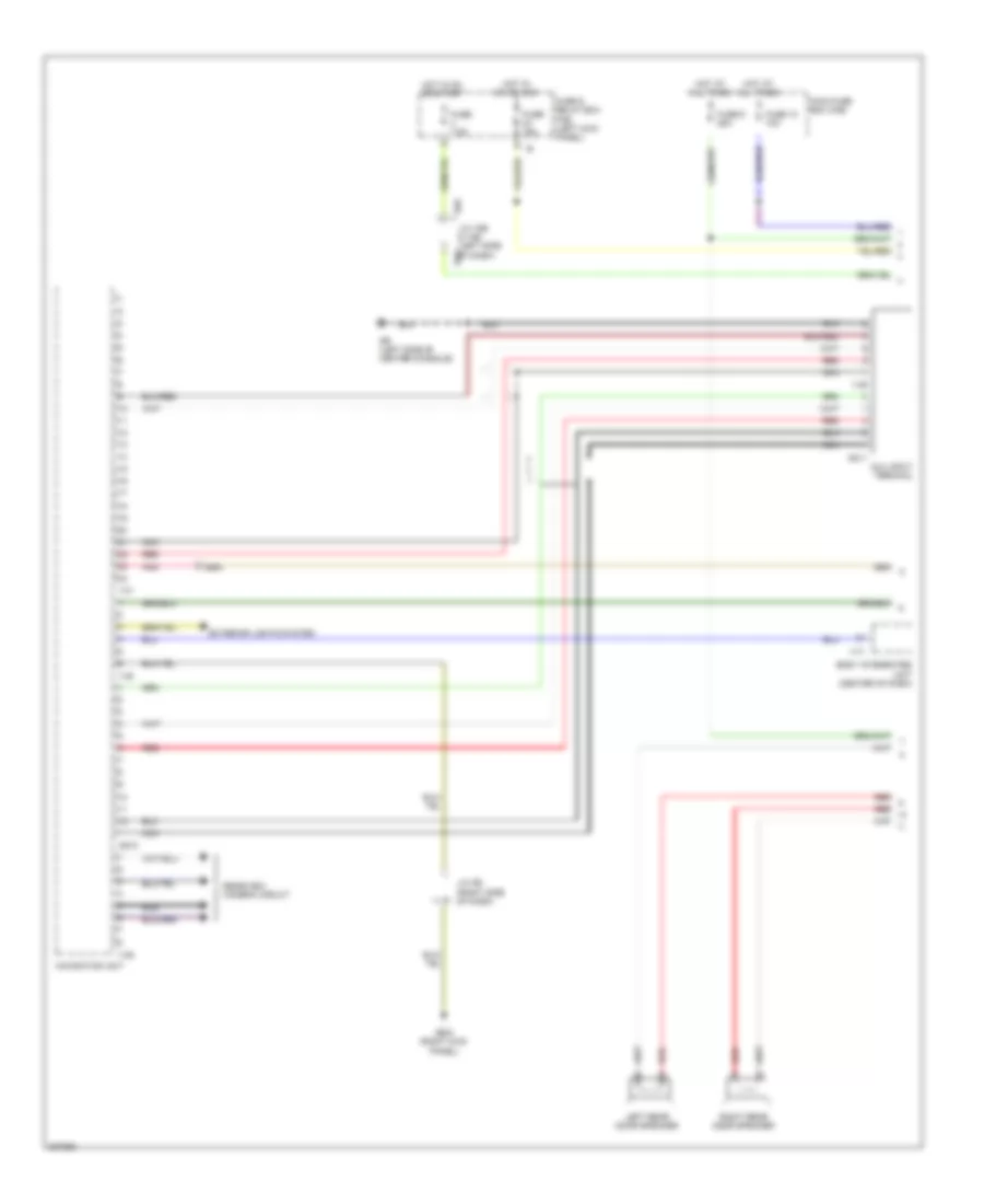 Электросхема навигации GPS (1 из 2) для Subaru Outback i 2010