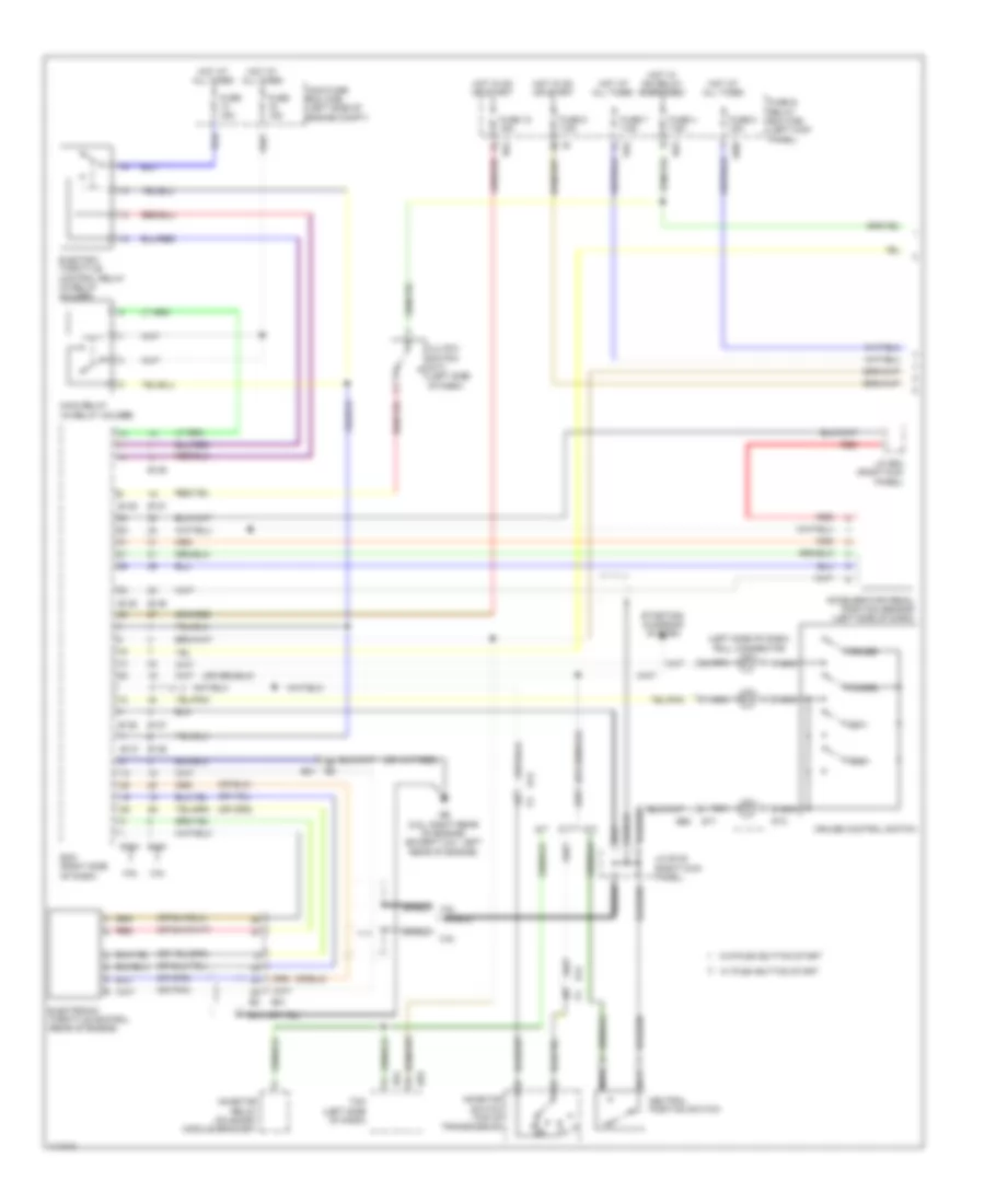 Электросхема системы круизконтроля (1 из 2) для Subaru Legacy 2013