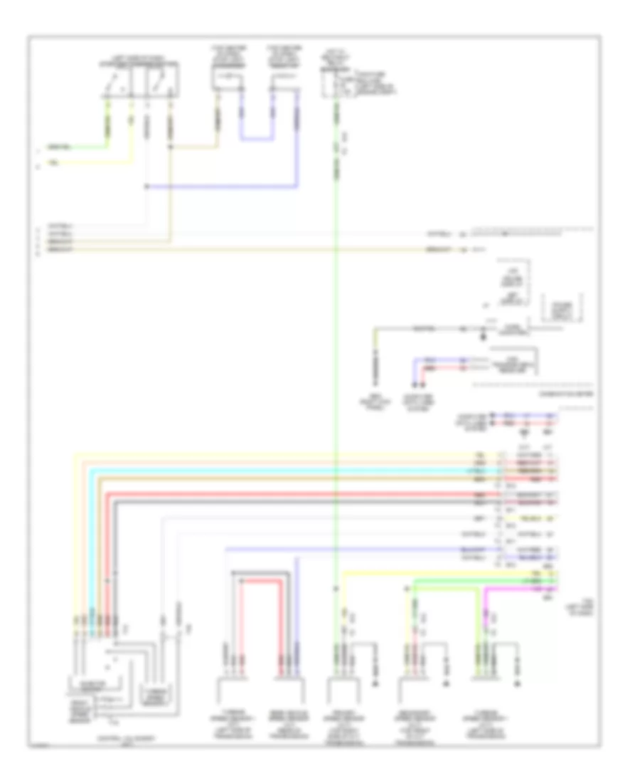 Электросхема системы круизконтроля (2 из 2) для Subaru Legacy 2013