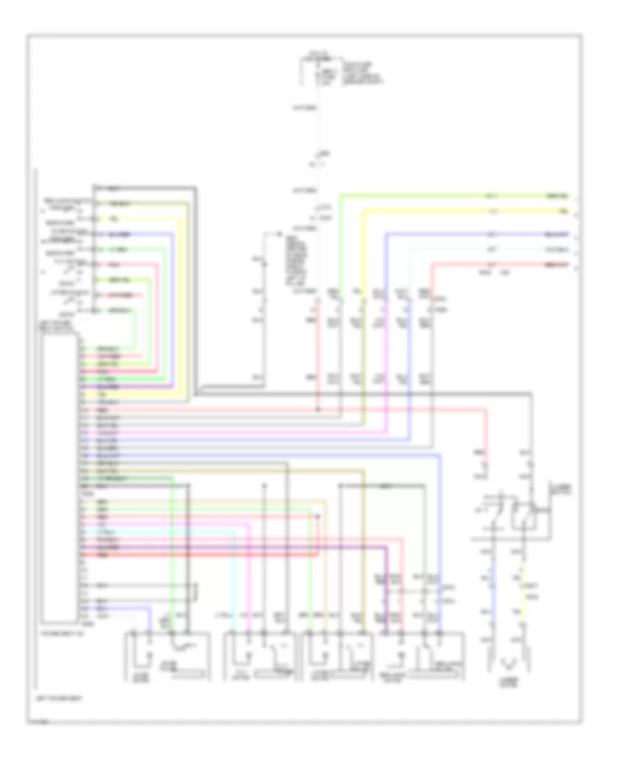 Электросхема системы памяти (1 из 2) для Subaru Legacy 2013