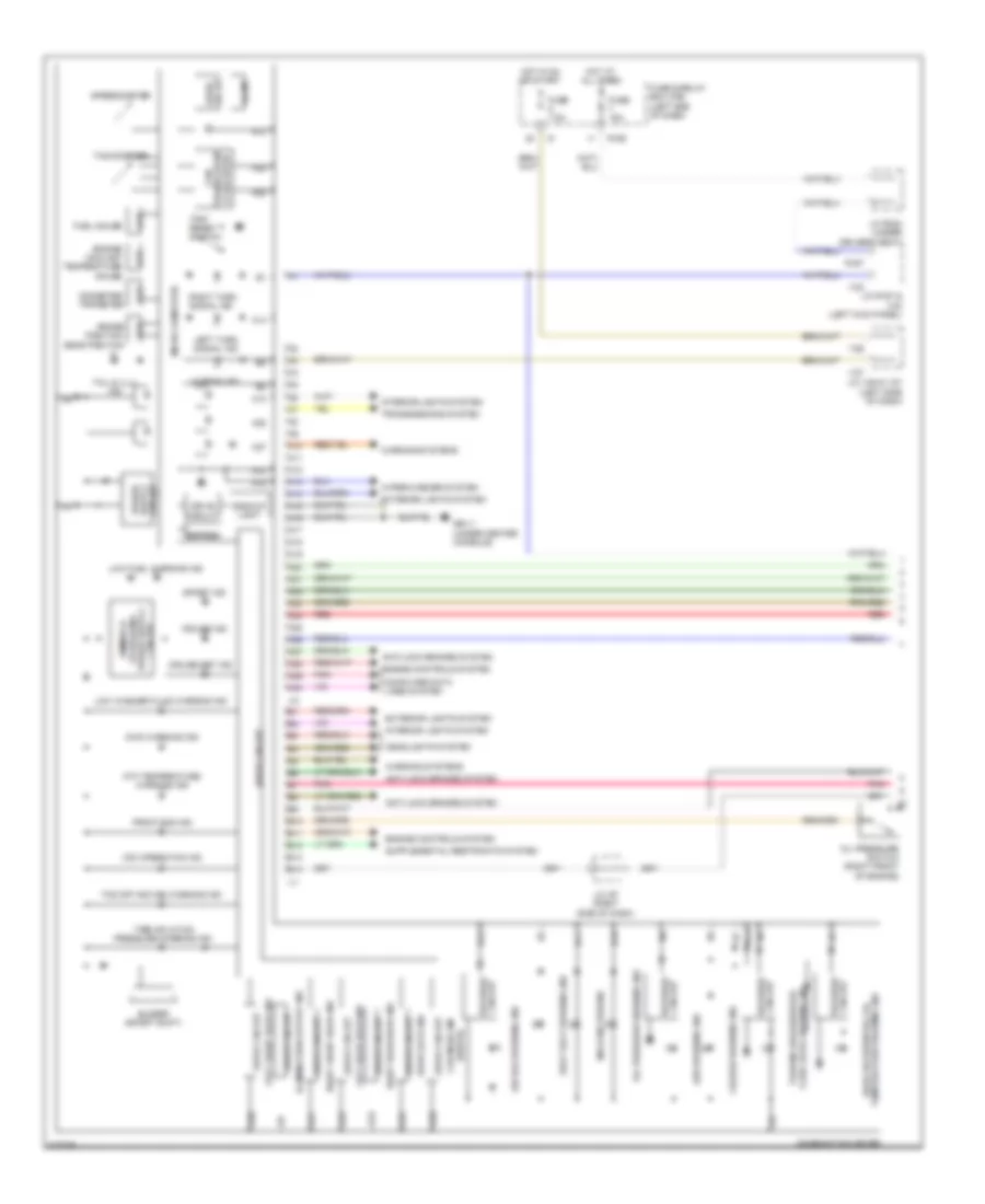 Электросхема панели приборов (1 из 2) для Subaru Tribeca Touring 2010