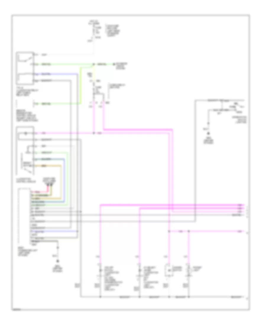 Электросхема подсветки приборов (1 из 2) для Subaru Impreza Outback Sport 2010