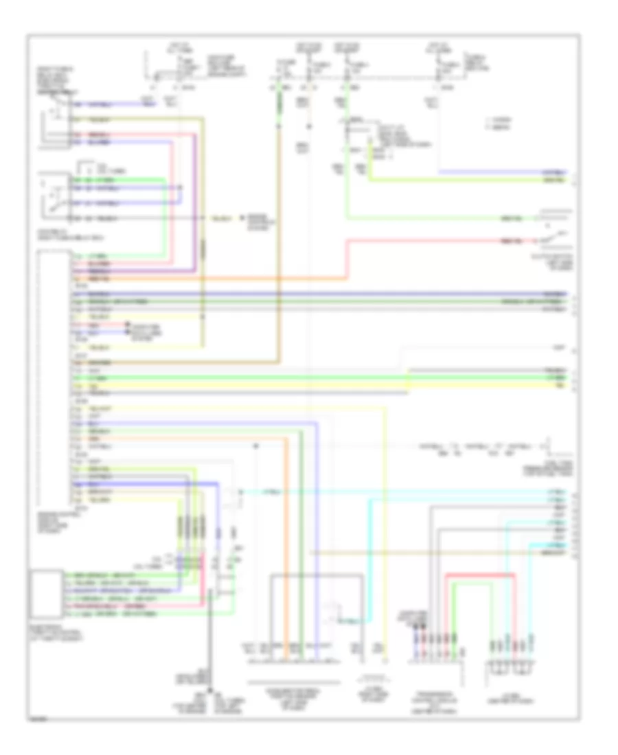 Электросхема системы круизконтроля (1 из 2) для Subaru Impreza 2.5i 2011