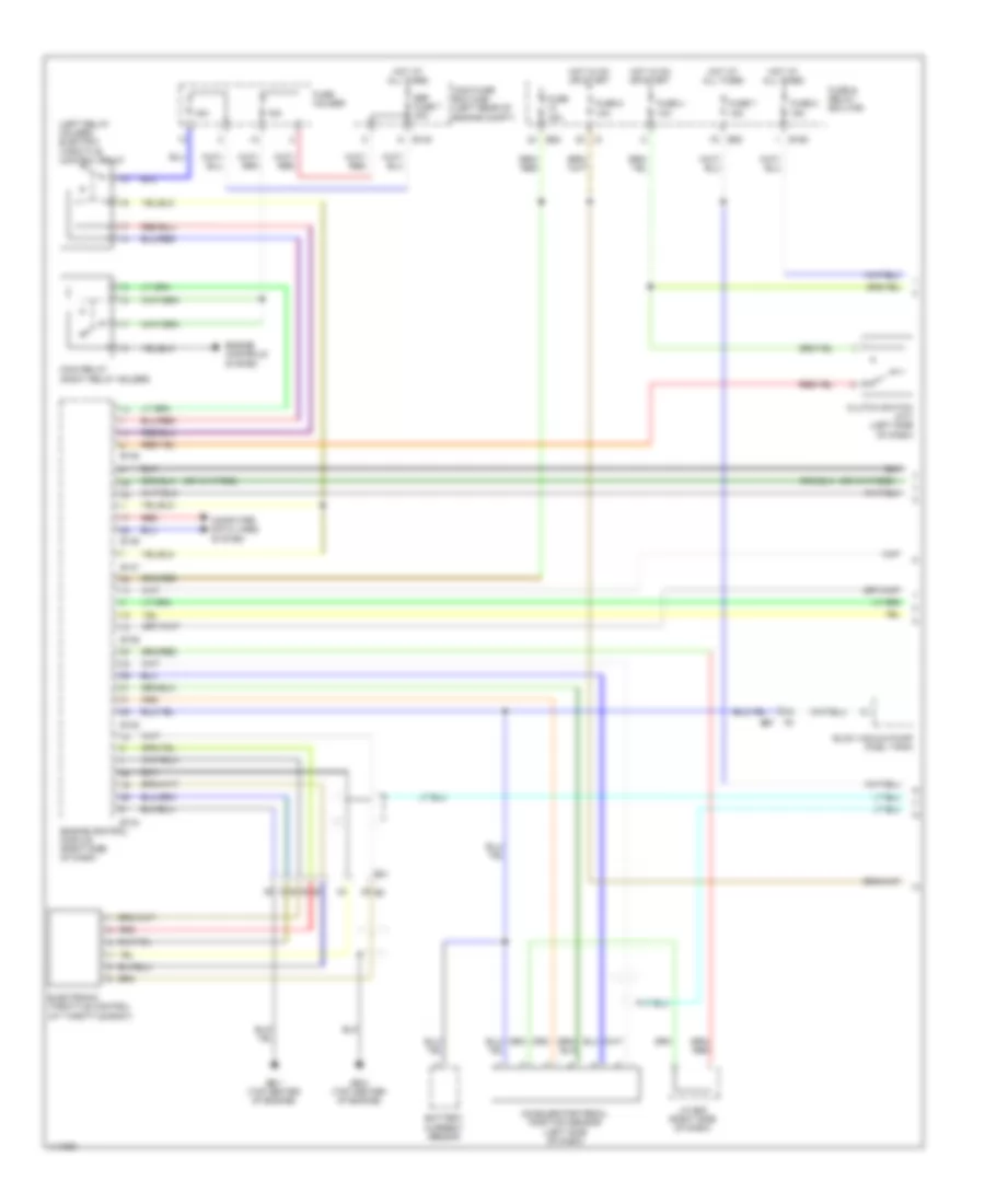 Электросхема системы круизконтроля (1 из 2) для Subaru XV Crosstrek Limited 2013