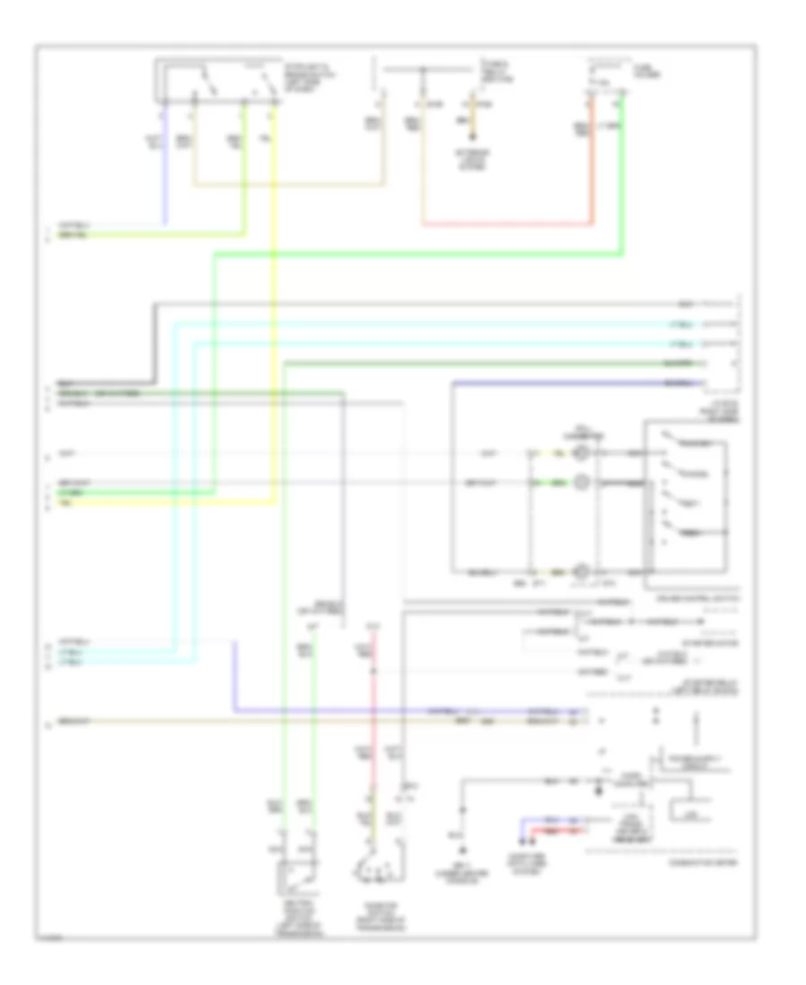 Электросхема системы круизконтроля (2 из 2) для Subaru XV Crosstrek Limited 2013