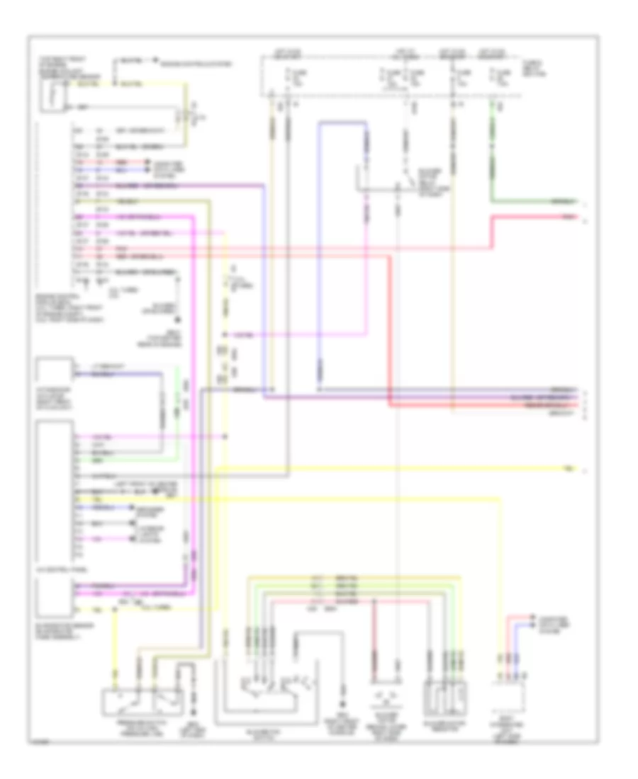 Электросхема кондиционера с ручный управлением (1 из 2) для Subaru Forester 2.5i 2014