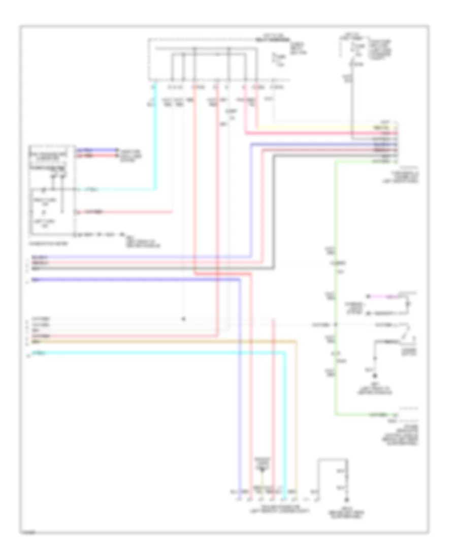 Электросхема внешнего освещения (3 из 3) для Subaru Forester 2.5i 2014