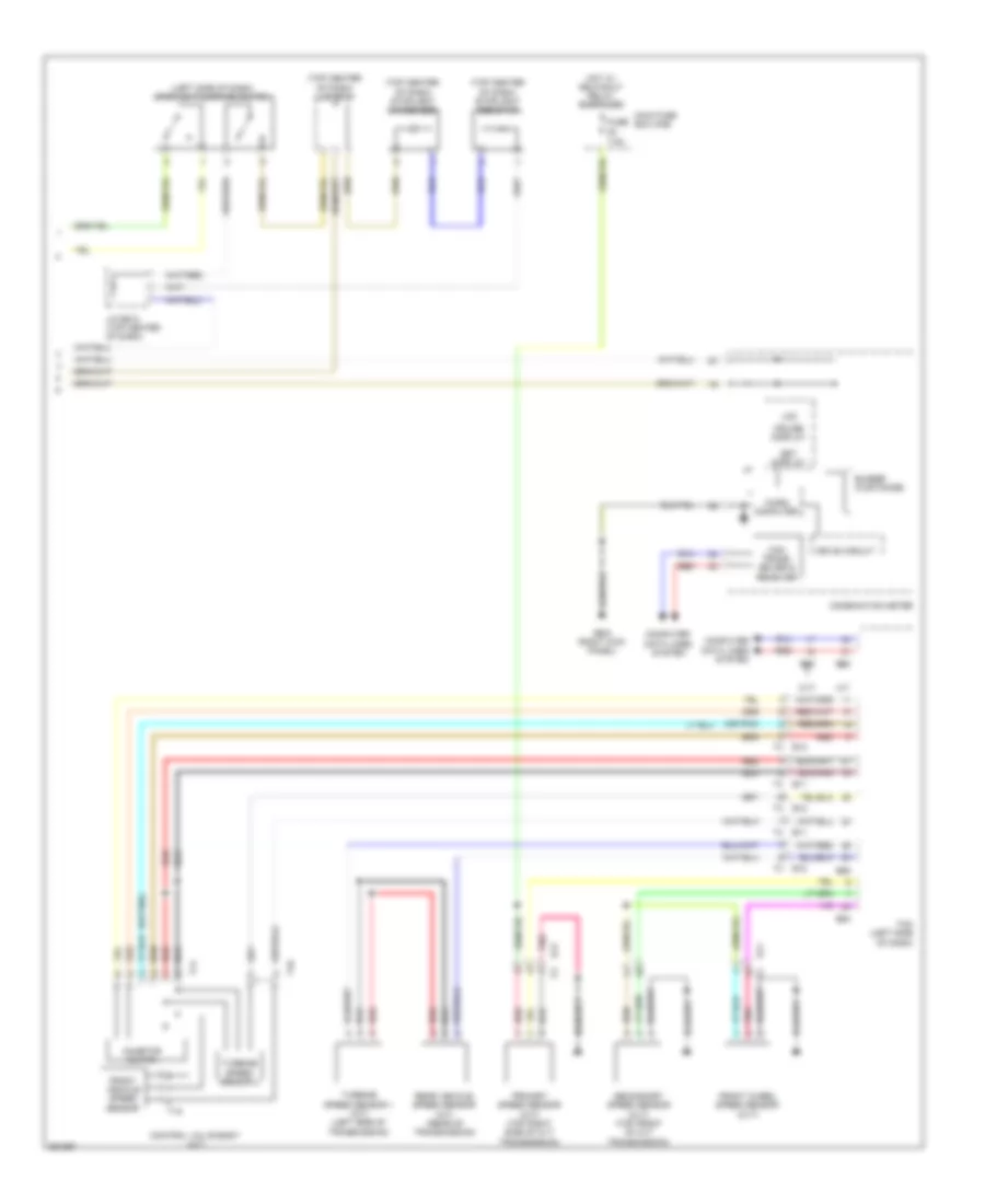 Электросхема системы круизконтроля (2 из 2) для Subaru Legacy R 2011