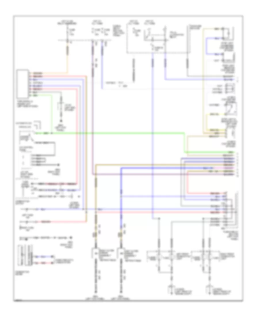 Электросхема внешнего освещения (1 из 2) для Subaru Outback R 2011