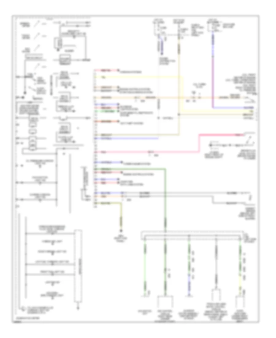 Электросхема панели приборов (1 из 2) для Subaru Outback R 2011