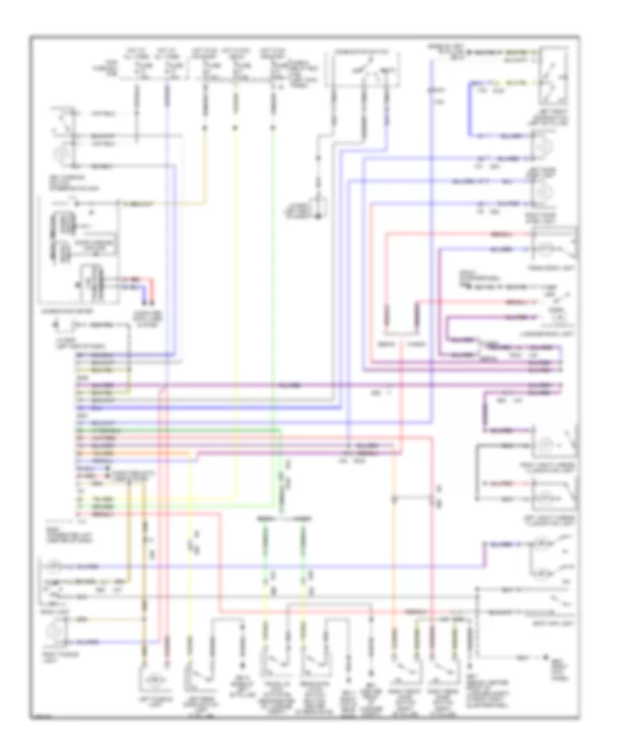 Электросхема подсветки для Subaru Outback R 2011