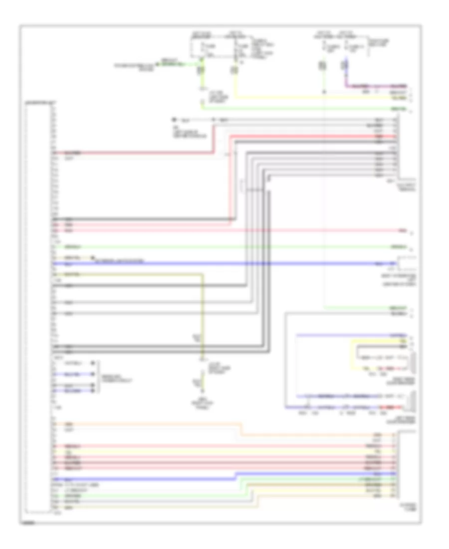 Электросхема навигации GPS (1 из 2) для Subaru Outback R 2011