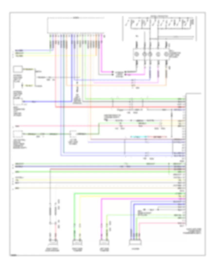 Электрсхема магнитолы. Премиум комплектация. (2 из 2) для Subaru Outback R 2011