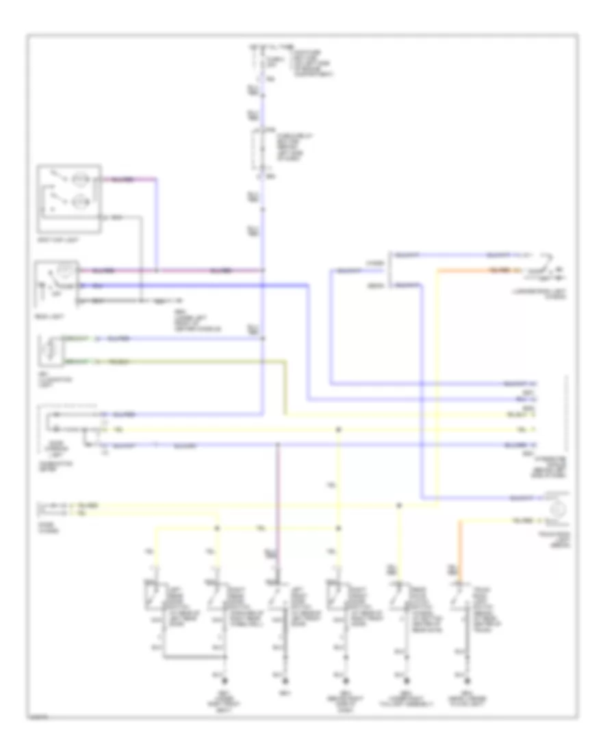 Электросхема подсветки для Subaru Impreza RS 2005
