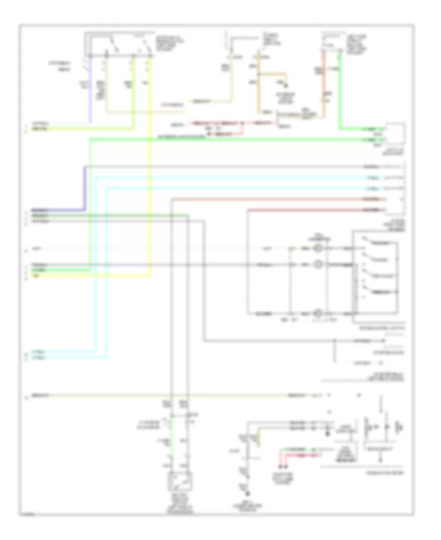 Электросхема системы круизконтроля (2 из 2) для Subaru Impreza WRX Limited 2014