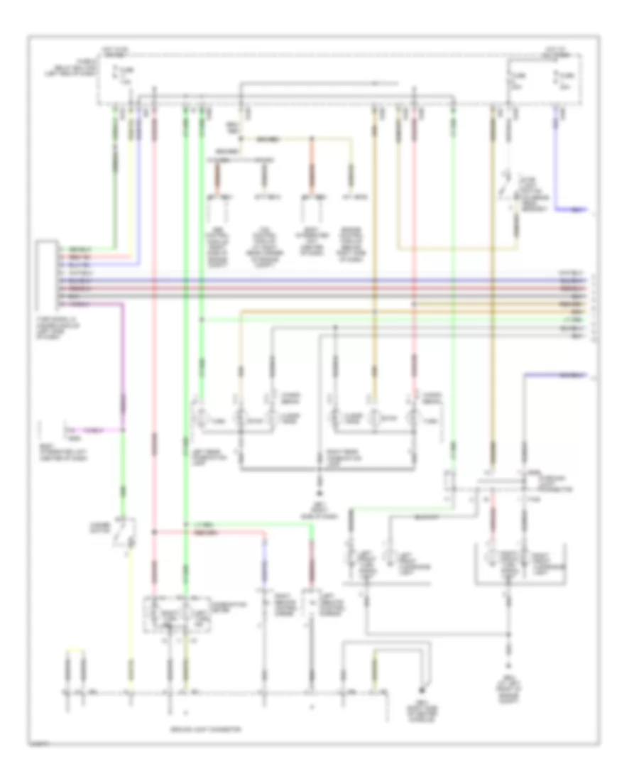 Электросхема внешнего освещения (1 из 2) для Subaru Legacy i 2005