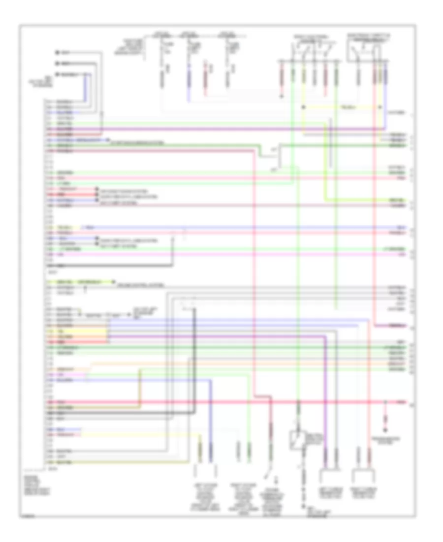 2.5L турбо, Электросхема системы управления двигателем (1 из 4) для Subaru Legacy Limited 2005