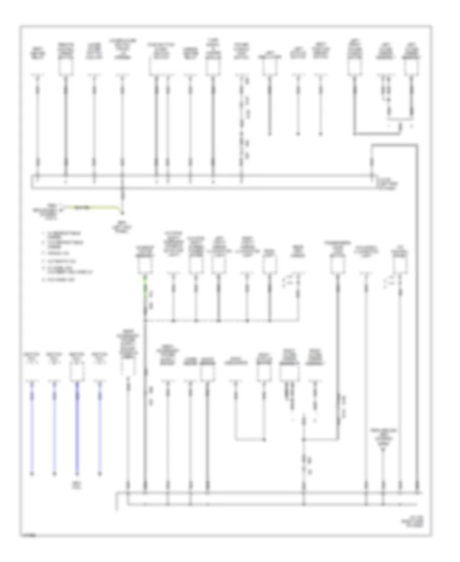 Электросхема подключение массы заземления (2 из 4) для Subaru Legacy 2.5i Sport 2014