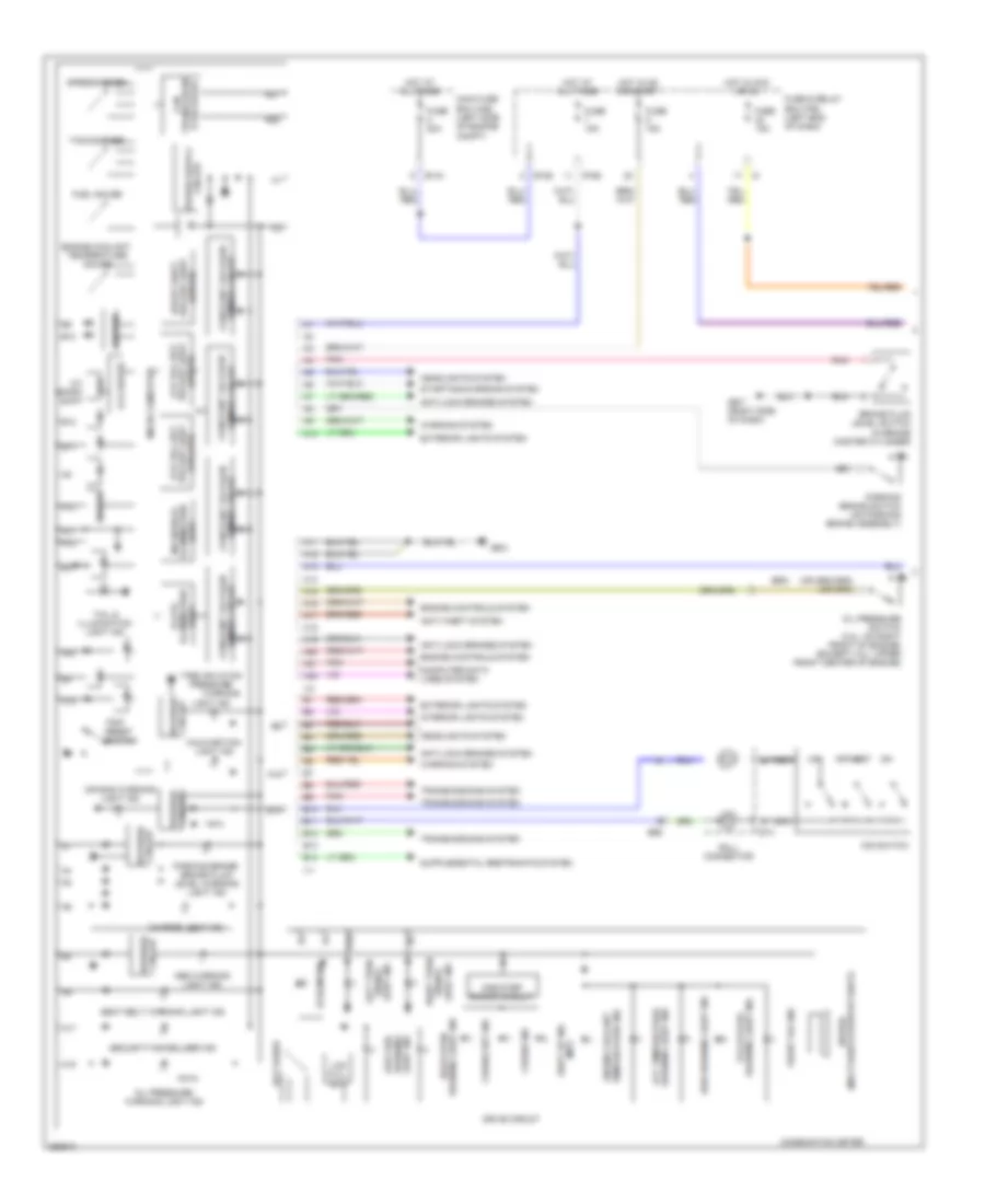 Электросхема панели приборов, С Мультиметр (1 из 2) для Subaru Legacy GT spec.B 2008