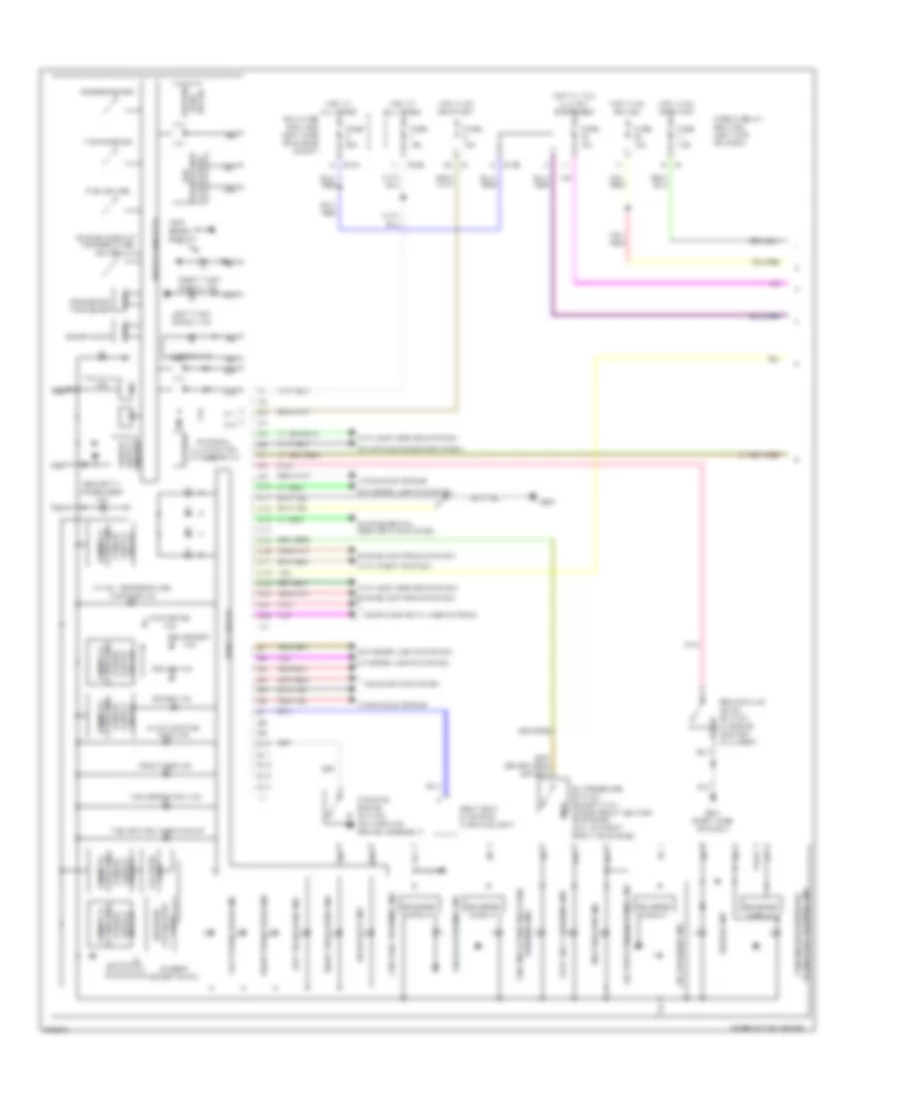 Электросхема панели приборов, без Мультиметр (1 из 2) для Subaru Legacy GT spec.B 2008