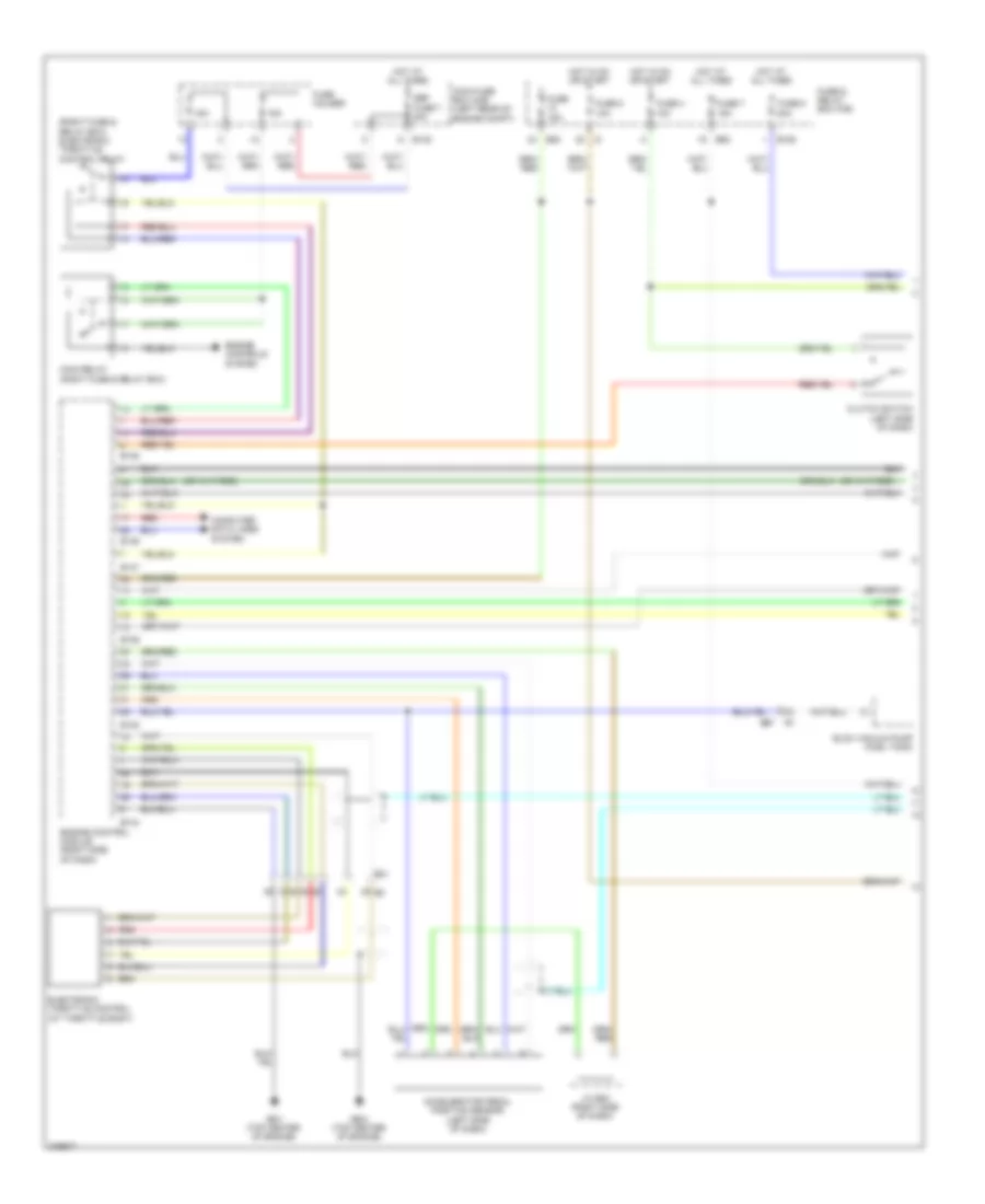 Электросхема системы круизконтроля (1 из 2) для Subaru Impreza 2012