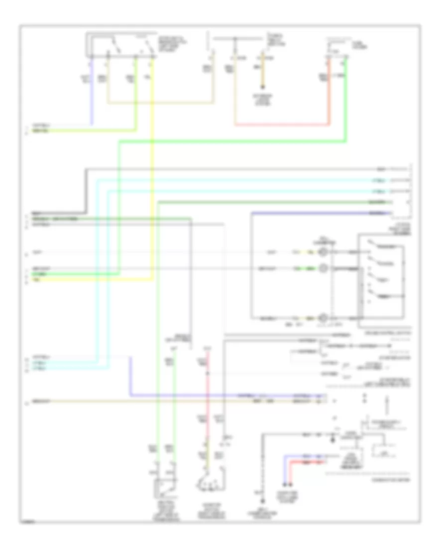 Электросхема системы круизконтроля (2 из 2) для Subaru Impreza 2012
