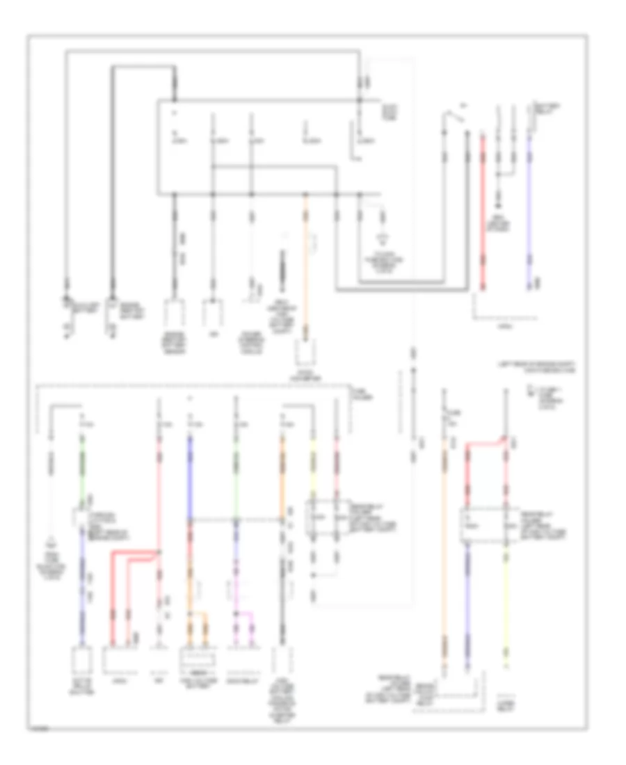 Power Distribution Wiring Diagram, withHEV & Push Button Start (1 из 6) для Subaru XV Crosstrek Hybrid 2014