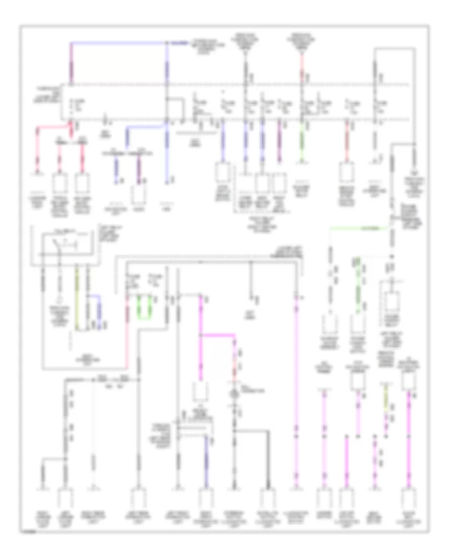 Power Distribution Wiring Diagram, withHEV & Push Button Start (3 из 6) для Subaru XV Crosstrek Hybrid 2014
