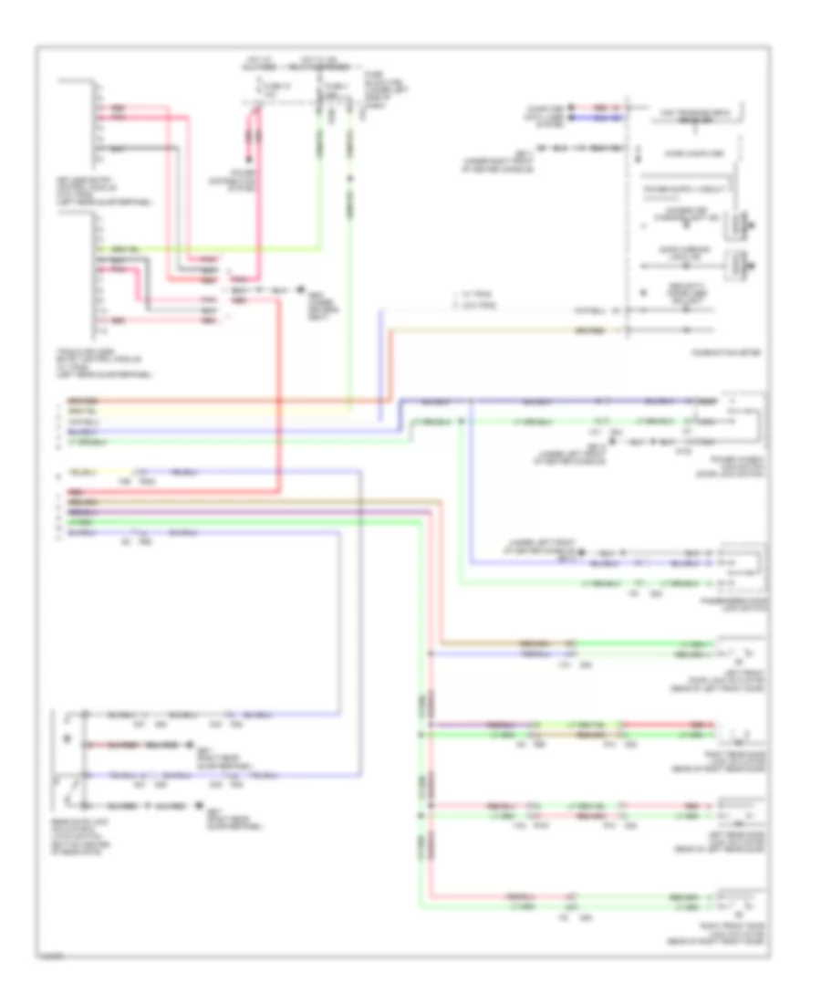 Power Door Locks Wiring Diagram, withHEV & without Система Доступа без ключа (2 из 2) для Subaru XV Crosstrek Hybrid 2014
