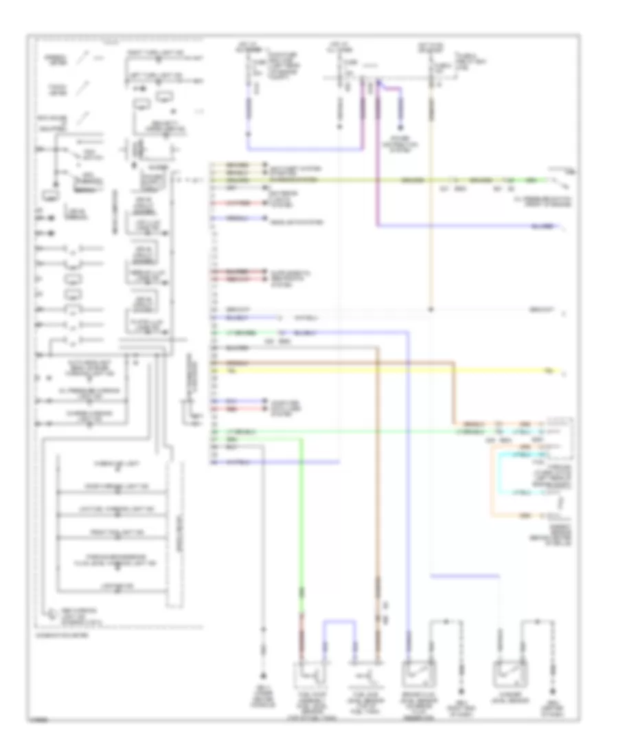 Электросхема панели приборов (1 из 2) для Subaru Impreza WRX 2012