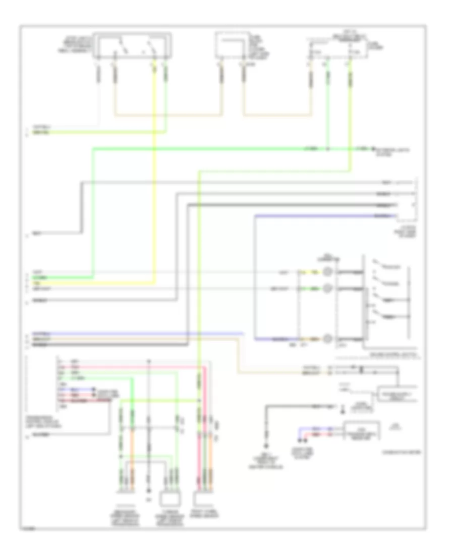 Электросхема системы круизконтроля, С HEV (2 из 2) для Subaru XV Crosstrek Limited 2014