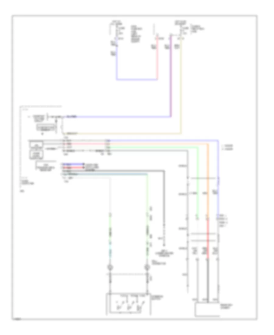 Rear View Camera Wiring Diagram, without HEV withNavigation & High Grade MFD для Subaru XV Crosstrek Premium 2014