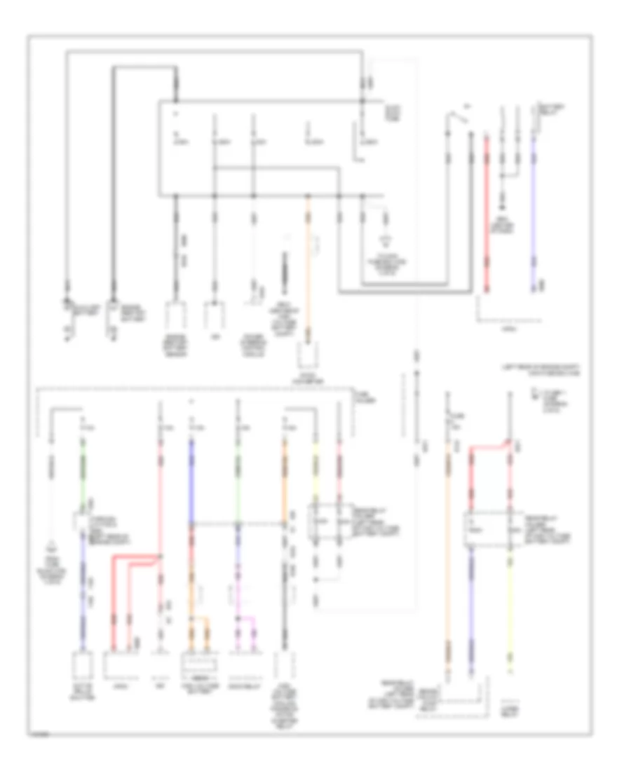 Power Distribution Wiring Diagram, withHEV & Push Button Start (1 из 6) для Subaru XV Crosstrek Premium 2014