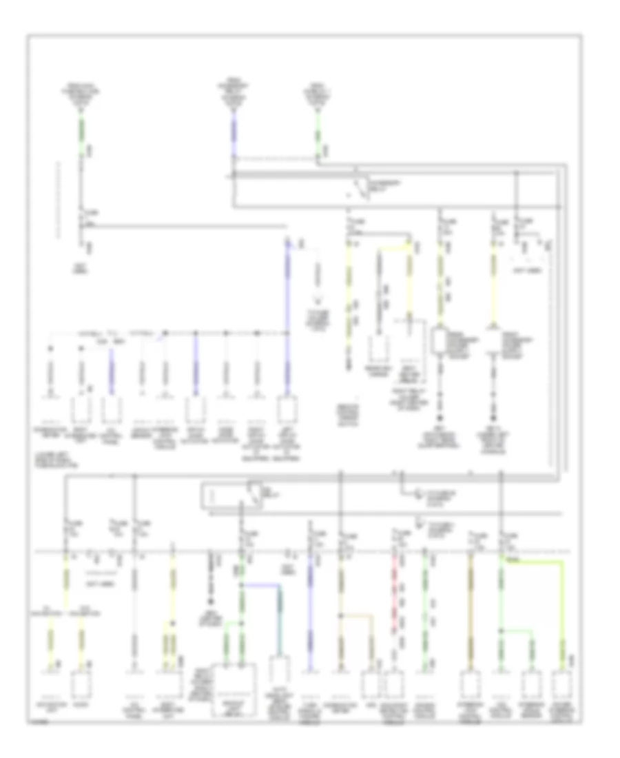 Power Distribution Wiring Diagram, withHEV & Push Button Start (4 из 6) для Subaru XV Crosstrek Premium 2014