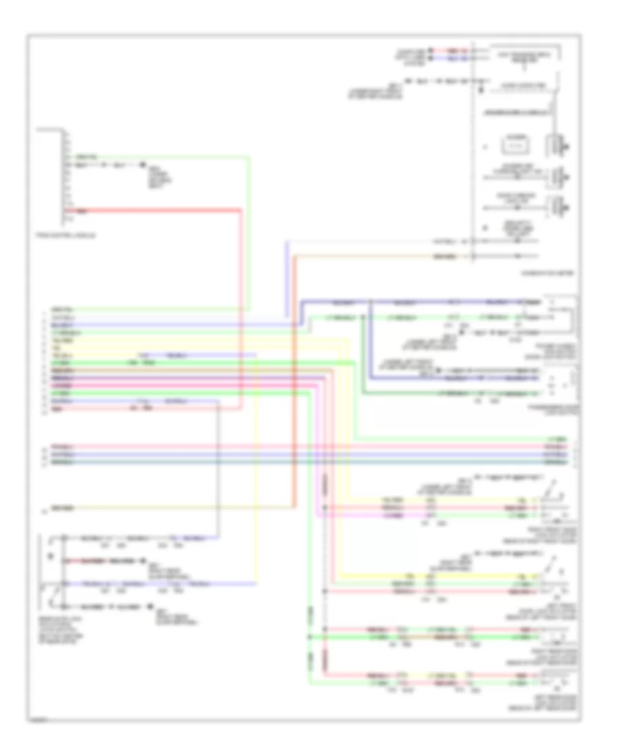 Power Door Locks Wiring Diagram, withHEV & Keyless Access System (2 из 4) для Subaru XV Crosstrek Premium 2014