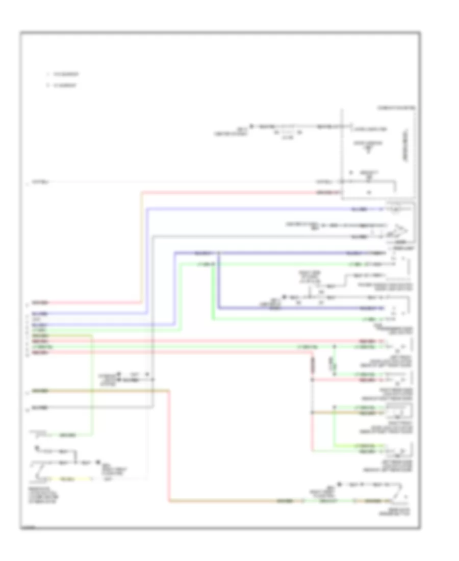 Электросхема открывания авто (2 из 2) для Subaru Forester X 2009