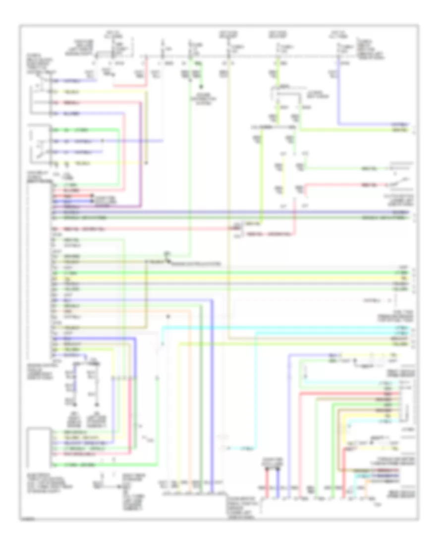 Электросхема системы круизконтроля (1 из 2) для Subaru Forester XT 2009
